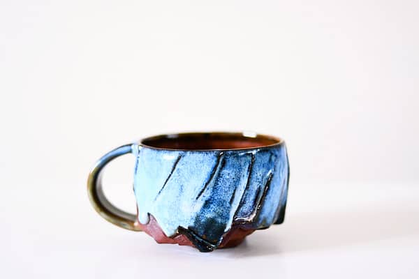 Handgemaakte Kurinuki Mok (Blauw)