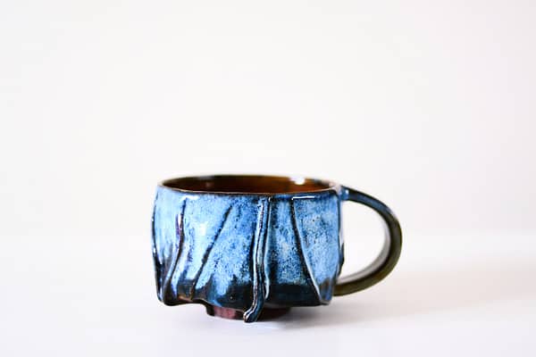 Handgemaakte Kurinuki Mok (Blauw)