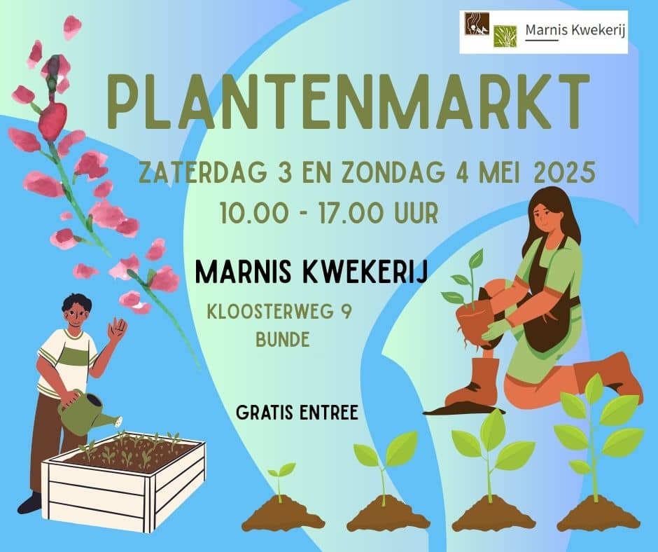 Plantenmarkt 3 mei (Marnis Kwekerij Bunde)